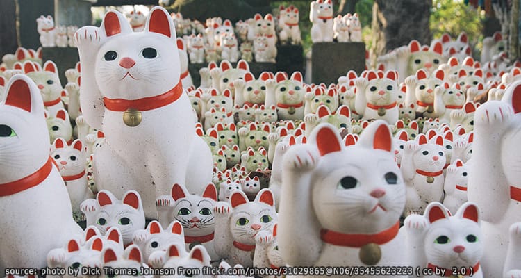 วัดโกโทคุจิ วัดแห่งแมวกวัก Gotokuji Temple