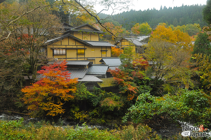 บรรยากาศช่วงใบไม้เปลี่ยนสีของเมืองคุโรคาวะ ออนเซน Kurokawa Onsen