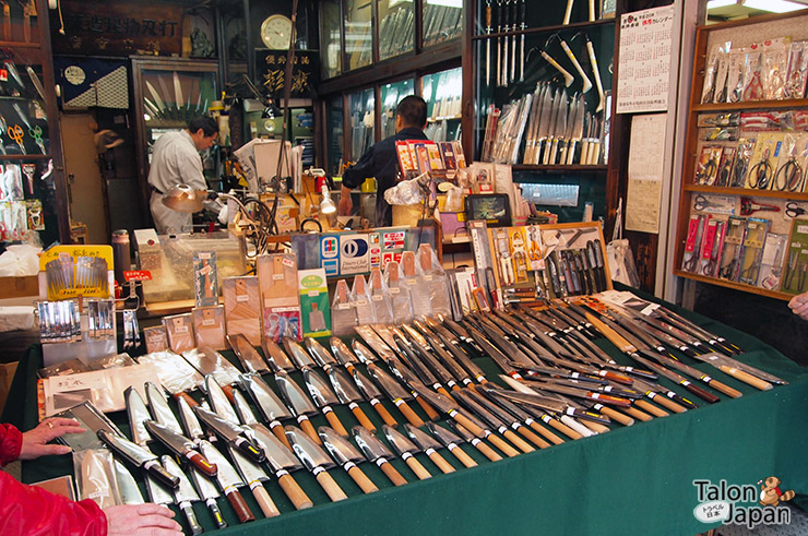 ร้านขายมีดซูชิที่ตลาดปลาซึคิจิ2