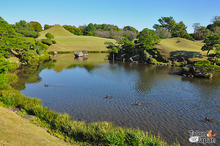 บรรยากาศภายในสวนซุยเซนจิ Suizenji Koen