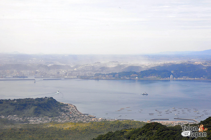 วิวเมืองคาโงชิม่าจากจุดชมวิวยูโนะฮิระ Yunohira Observatory