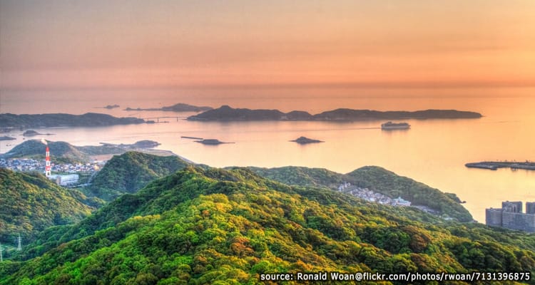 ภูเขาอินาซะ สุดยอดจุดชมวิวยามค่ำของญี่ปุ่น Mount Inasa