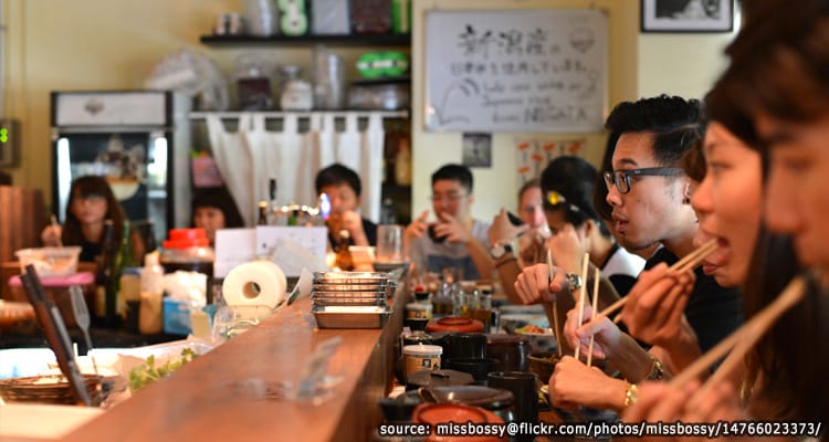 ร้านอาหารญี่ปุ่นประเภทต่าง
