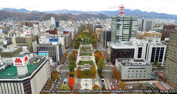 สวนสาธารณะโอโดริ Odori Park และ Sapporo TV Tower