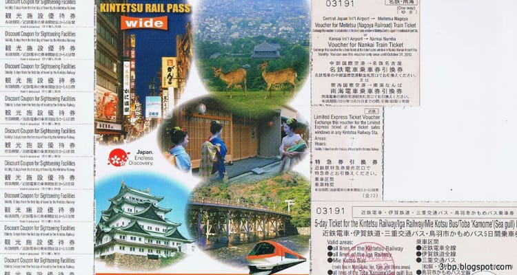 ตั๋วรถไฟคินเทสึ Kintetsu Rail Pass