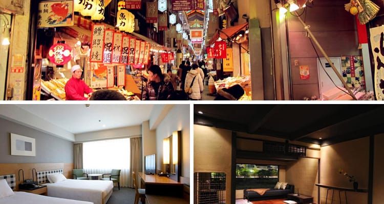 โรงแรมที่พักใกล้ตลาดนิชิกิ Nishiki Market