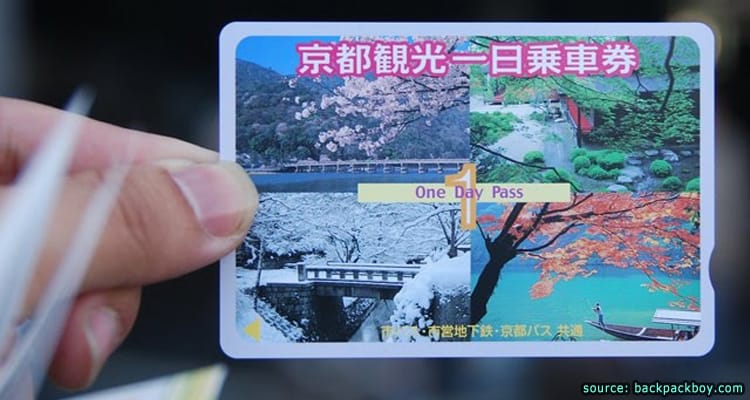 ตั๋วรถไฟใต้ดินและรถบัสของเกียวโต Kyoto Sightseeing Card