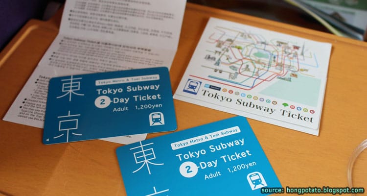 ตั๋วรถไฟฟ้าใต้ดินโตเกียว 1-3 วัน Tokyo Subway Ticket