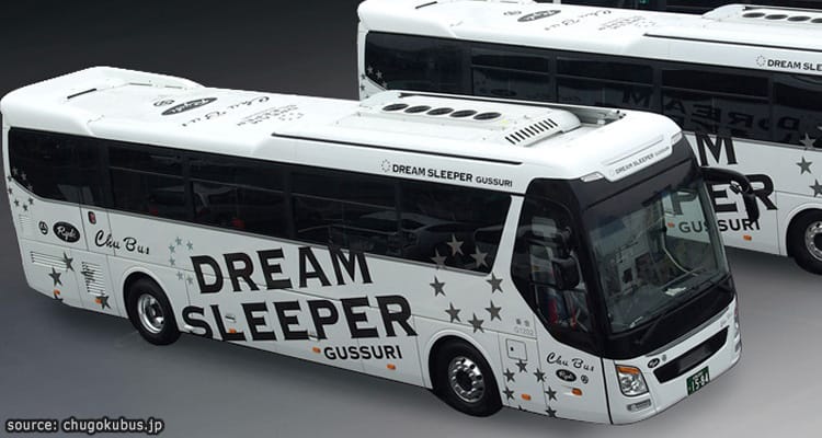 รถนอนสุดหรู Dream Sleeper 11 ที่นั่ง โตเกียว – โอซากา