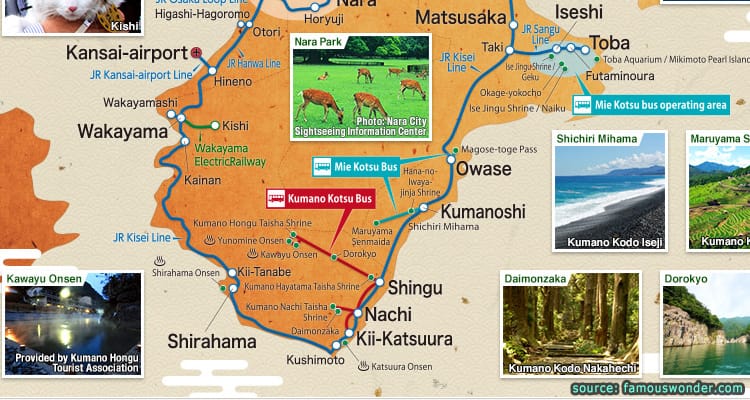 พาสเดินทาง Ise-Kumano-Wakayama Area Tourist Pass