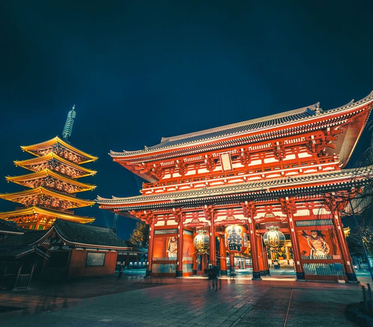 วัดเซนโซจิ หรือวัดอาซากุซะ หรือวัดโคมแดง – Sensoji Temple