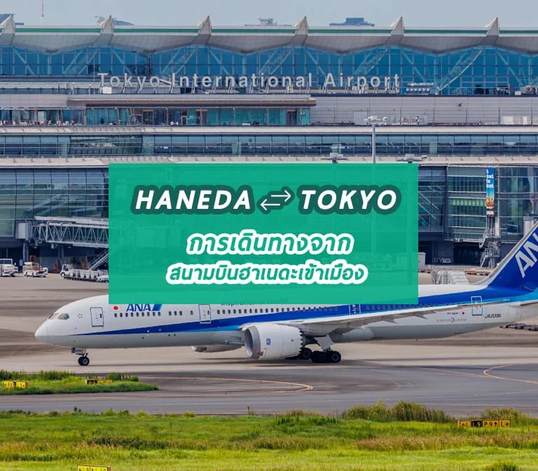 รวมทุกวิธีการเดินทางจาก สนามบินฮาเนดะเข้าเมืองโตเกียว Haneda to Tokyo