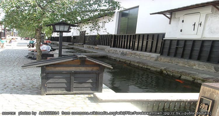 คลองในเมืองฮิดะ ฟูรุคาวะ Furukawa Canal Area