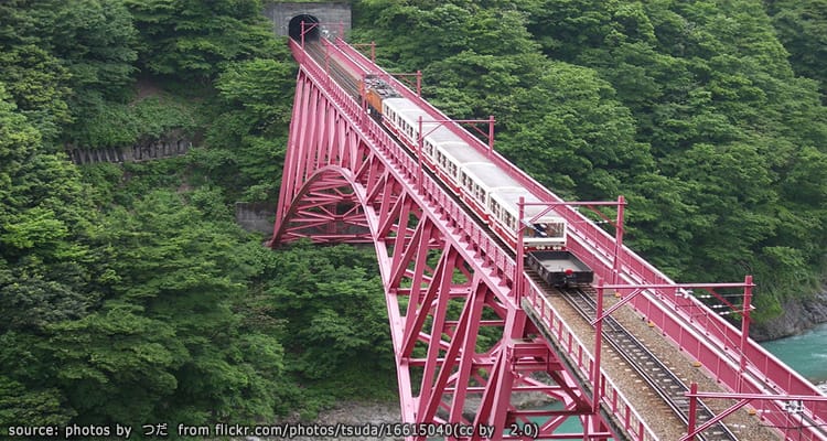 รถไฟชมวิวหุบเขาคุโรเบะ Kurobe Gorge Railway