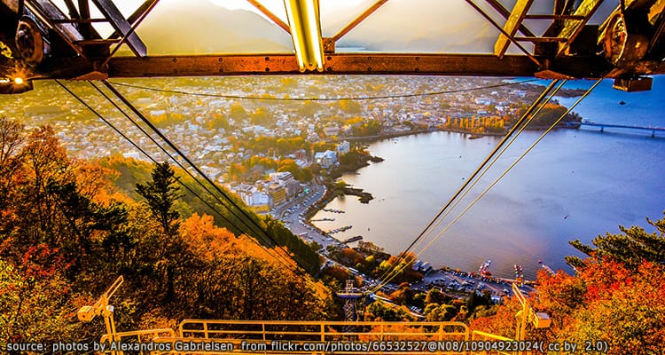 กระเช้าคาจิคาจิภูเขาเทนโจ Kachi Kachi Ropeway