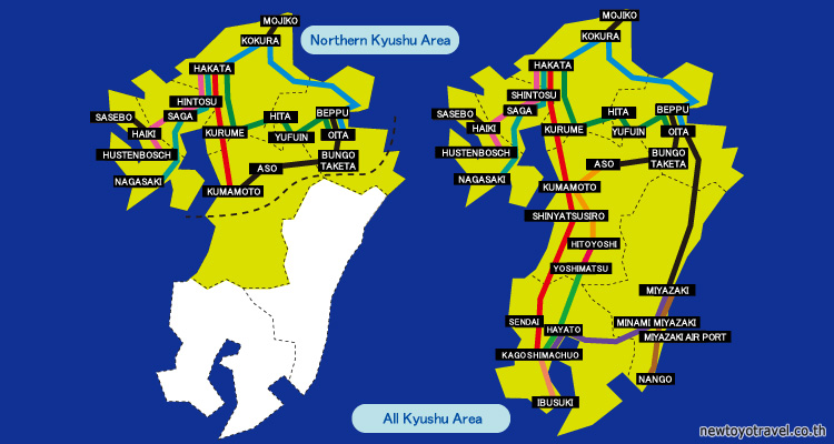 ตั๋วรถไฟ JR Kyushu Rial Pass