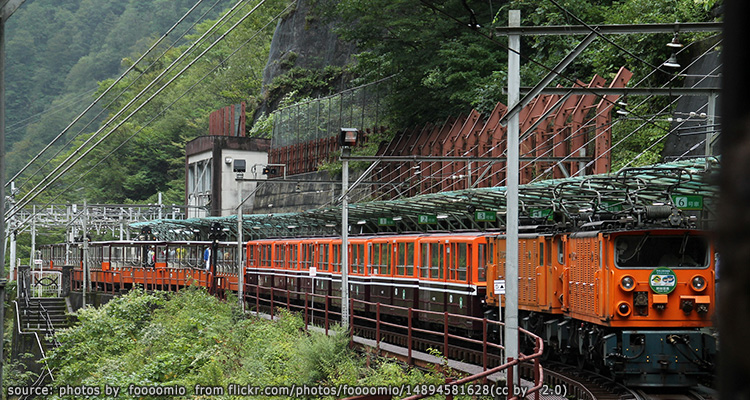 รถไฟชมวิวหุบเขาคุโรเบะ