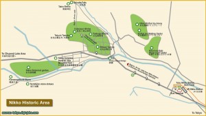 กดเพื่อขยายแผนที่เที่ยวนิกโก้โซนมรดกโลก Nikko World Heritage Map