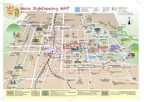 แผนที่เที่ยวเมืองนารา Nara Tourist Map
