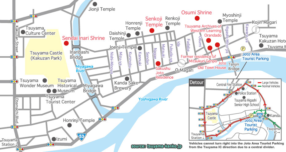 แผนที่เดินเที่ยวเมืองโบราณโจโต