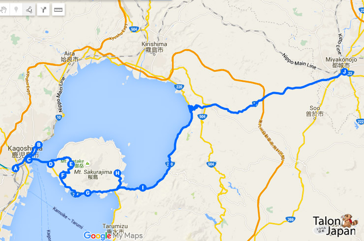 เส้นทางขับรถเที่ยวเกาะคิวชู วันที่ 2
