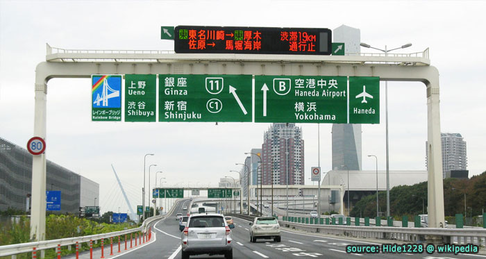บรรยากาศบนทางด่วนประเทศญี่ปุ่น Expressway