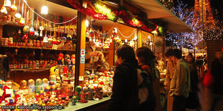 ตลาดคริสต์มาสเยอรมันในซัปโปโร