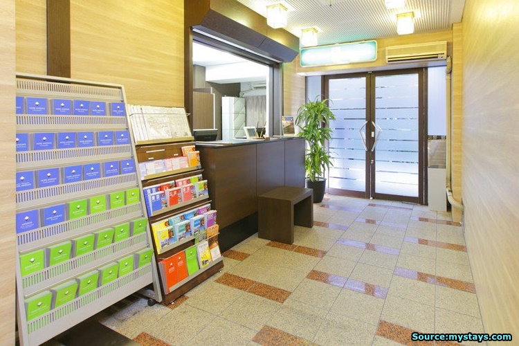 บริเวณ Lobby โรงแรม Hotel Mystays Nippori