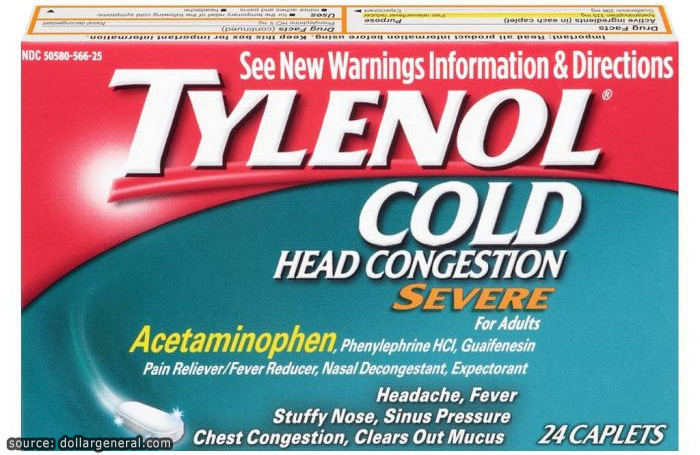 1. TYLENOL COLD 