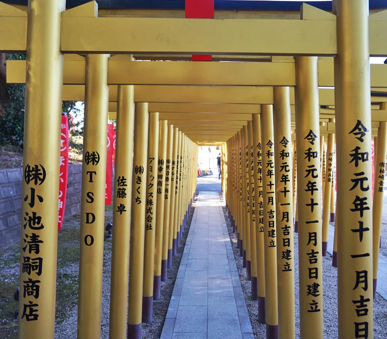 ศาลเจ้าทองแห่งอิบารากิ Hoshiimo Shrine / Horide Shrine